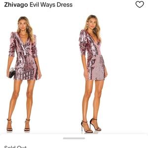 Zhivago Evil Ways Dress in Berry